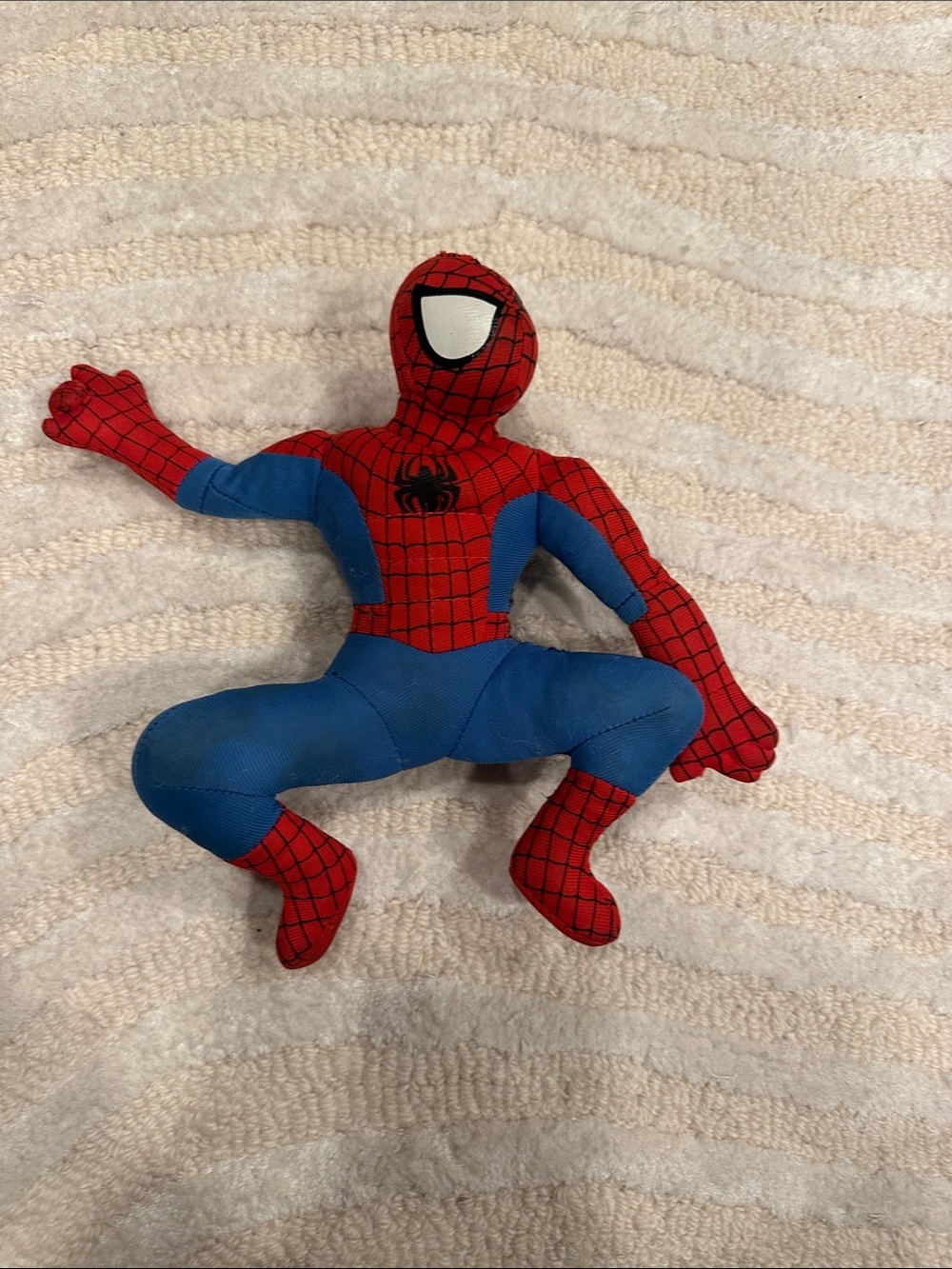 Kids Red & Blue Spider Superhero Costume Plush
